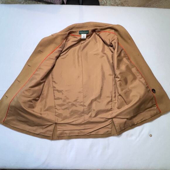 Harve Benard Camel Wool Vintage Coat Size 14 - Picture 8 of 8